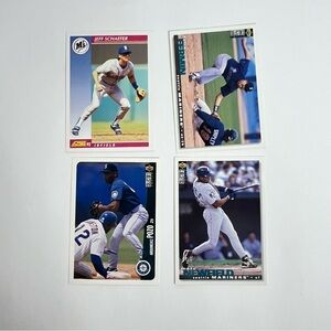 vintage 90s baseball card lot seattle mariners crafting junk journaling